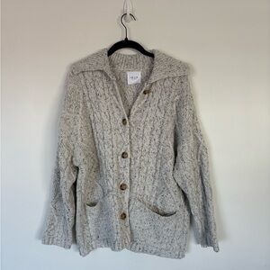 Women's Cream Cable Knit Sweater